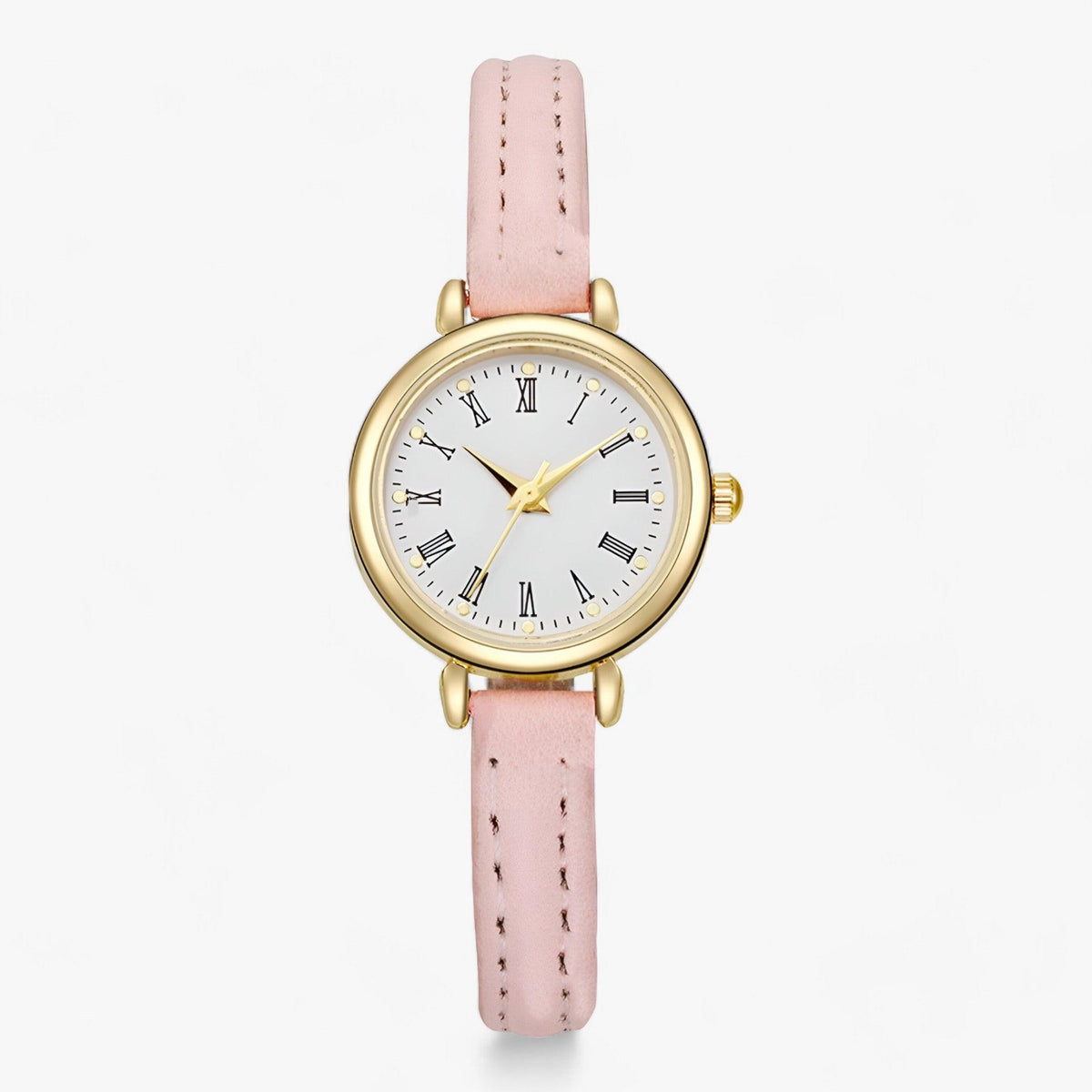 Ring : Kleine Ronde Ring - Chic Minimalisme voor Je Dagelijkse Stijl in Roze van Pantino