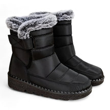 Snow Boots : Laarzen Dames Zwart - Katoenen Sneeuwlaarzen - Warm en Waterdichte Winterbescherming in Zwart van Pantino