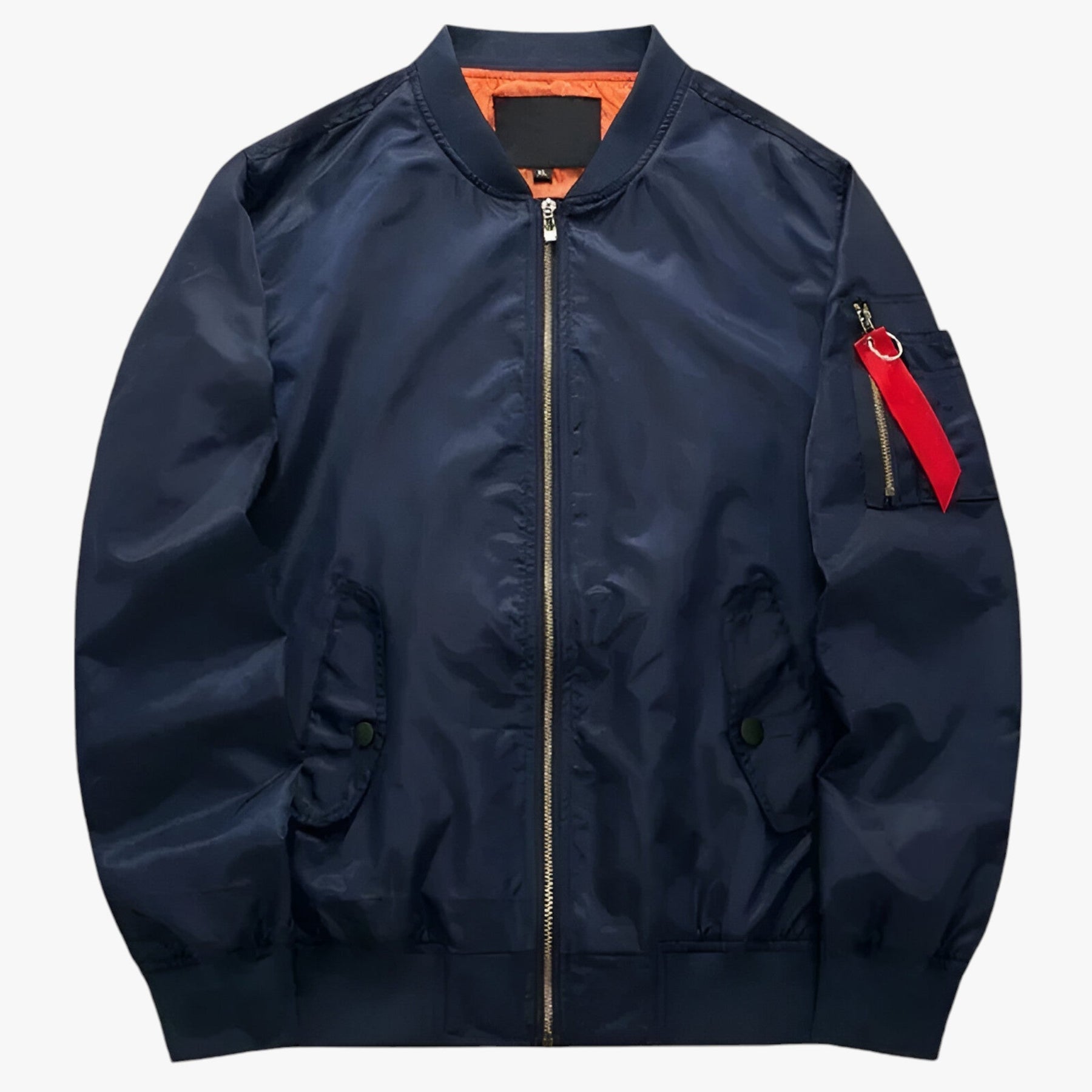 Bomber Jacket : Jack Donkergroen - Pilotenbomberjacke - Militairwarmte voor Herfst en Winter in Lichtblauw van Pantino