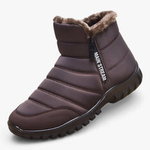 Snow Boots : Laarzen Heren Bruin - Winterlaarzen voor - Waterdicht en Warm in de Winter in Bruin van Pantino