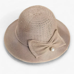 Sun Hat : Vrouwen Zonnehoed - Verdampende Zonnebrandbescherming in Koffie Één maat van Pantino