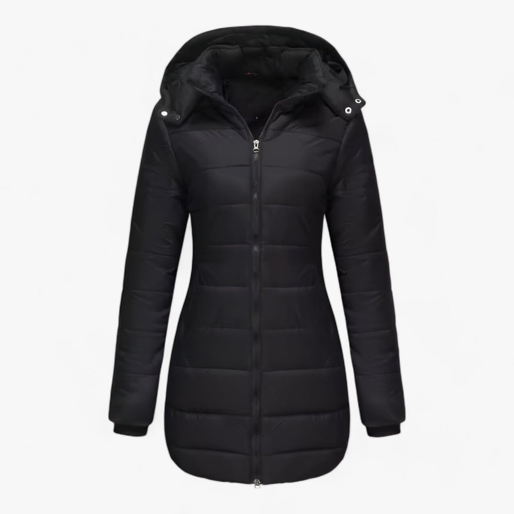 Parka : Lange Parka met Capuchon - Ultieme Warmte voor de Winter in Zwart van Pantino