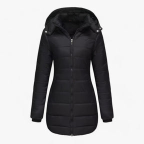 Parka : Lange Parka met Capuchon - Ultieme Warmte voor de Winter in Zwart van Pantino