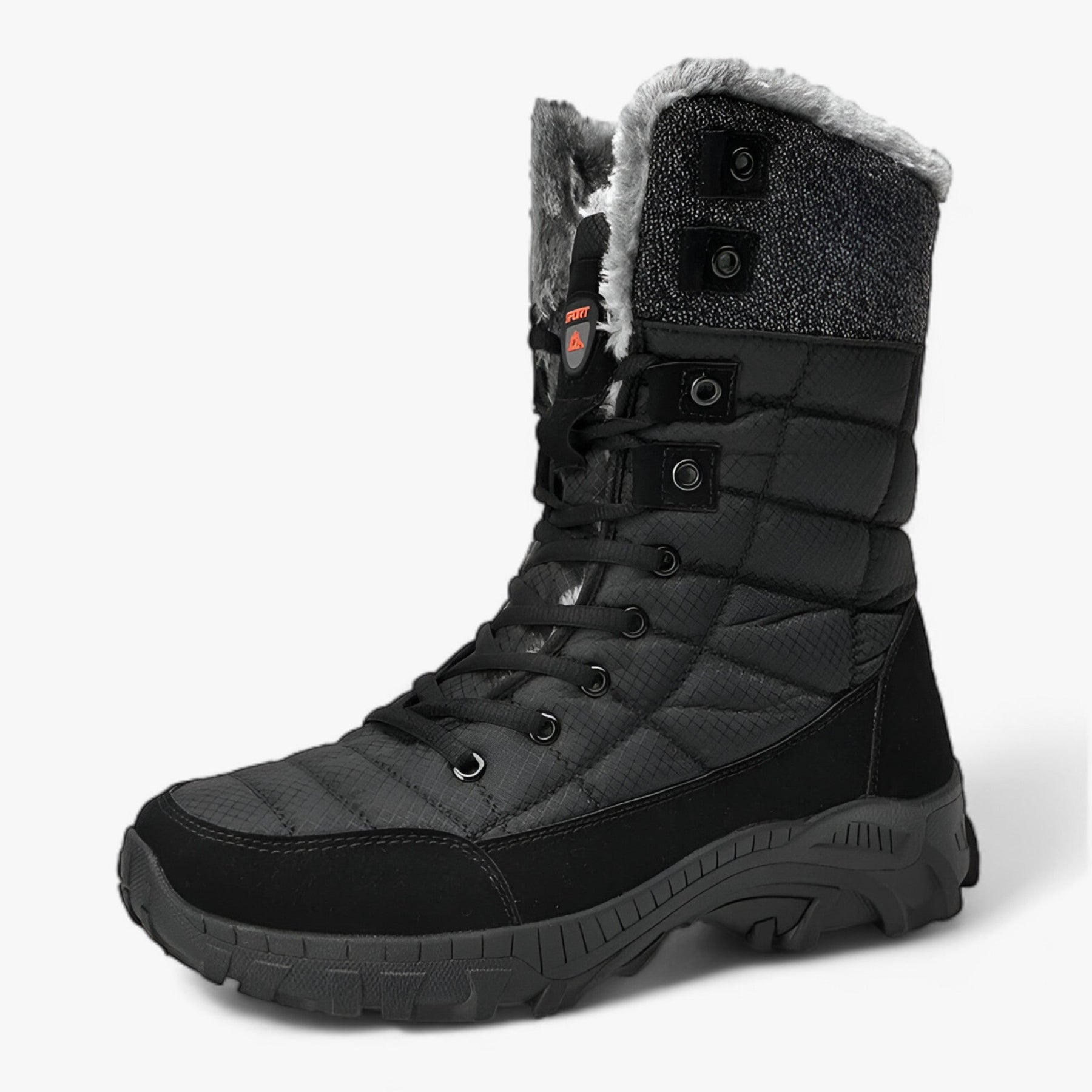 outdoor equipment : Hoge Leren Sneeuwlaarzen - Ultra Warm en Waterdicht voor Heren in Nee van Pantino