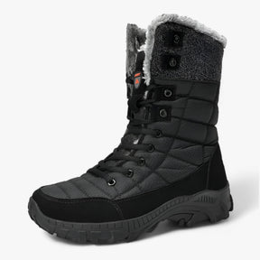 outdoor equipment : Hoge Leren Sneeuwlaarzen - Ultra Warm en Waterdicht voor Heren in Nee van Pantino