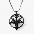 Ketting met Pentagram Hanger Dames - Vintage Charme - Zwart