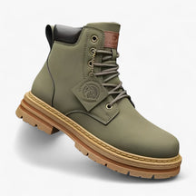 Boots : Hoge Laarzen voor Mannen Heren - Stijlvolle Duurzaamheid voor de Winter - Khaki in Groen van Pantino