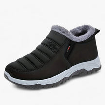 outdoor equipment : Fleece Gevoerde Sneeuwlaarzen - Wintercomfort Waterdicht en Warm - Zwart in Zwart van Pantino