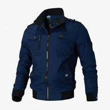 Bomber Jacket : Jack Heren - Bomberjack voor - Aangepaste Stijl in Blauw van Pantino