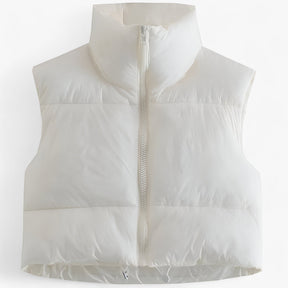 Quilted Vest : Gilet Groen - Gevoerde Winter - Stijlvolle Warmte en Comfort in Met van Pantino