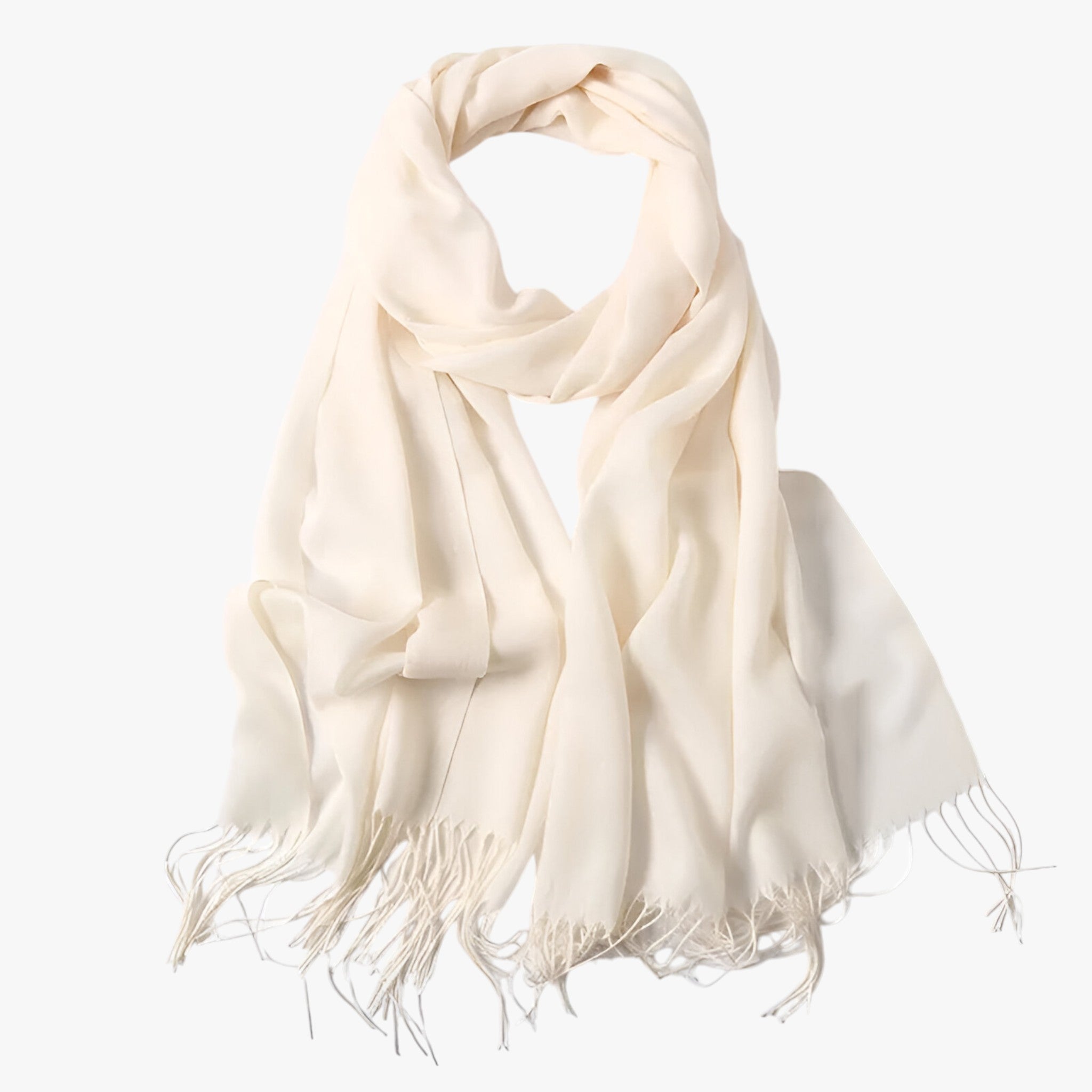 Scarf : Sjaal Dames Koninklijk Blauw - Lange Winter van Tessale voor - Elegant en Veelzijdig in Beige 200x68cm van Pantino