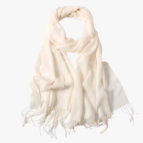 Scarf : Sjaal Dames Koninklijk Blauw - Lange Winter van Tessale voor - Elegant en Veelzijdig in Beige 200x68cm van Pantino