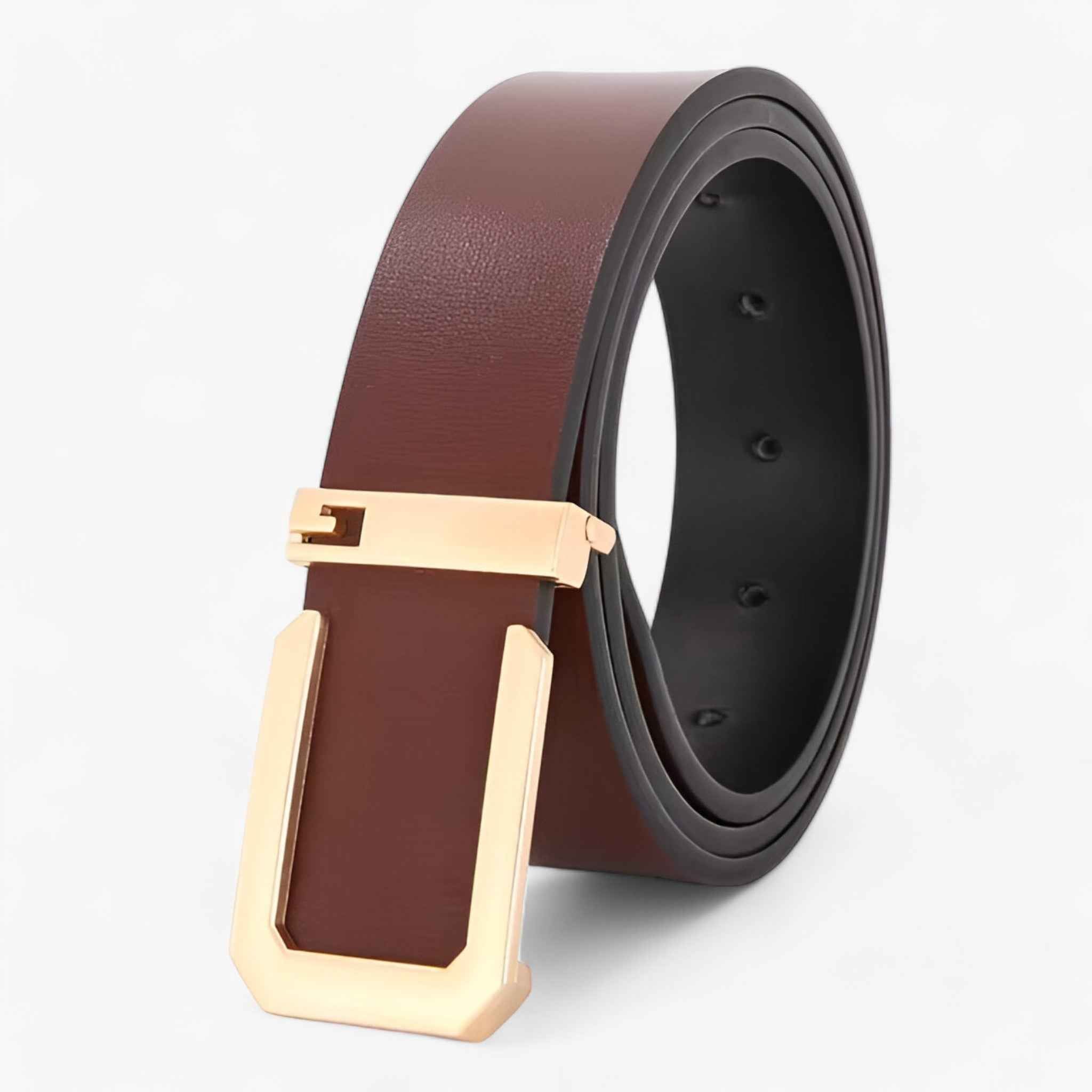 Women's Belt : Herenriem van Echt Leer Zwart - Ambachtelijke Luxe voor een Elegante Stijl in Giallo van Pantinoshop