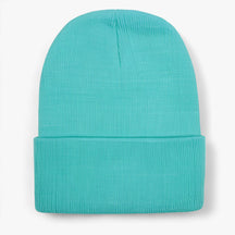 Beanie : Muts Dames Donkergrijs - Unisex Fleece - Zachte Warmte voor Iedereen in Waterblauw van Pantino