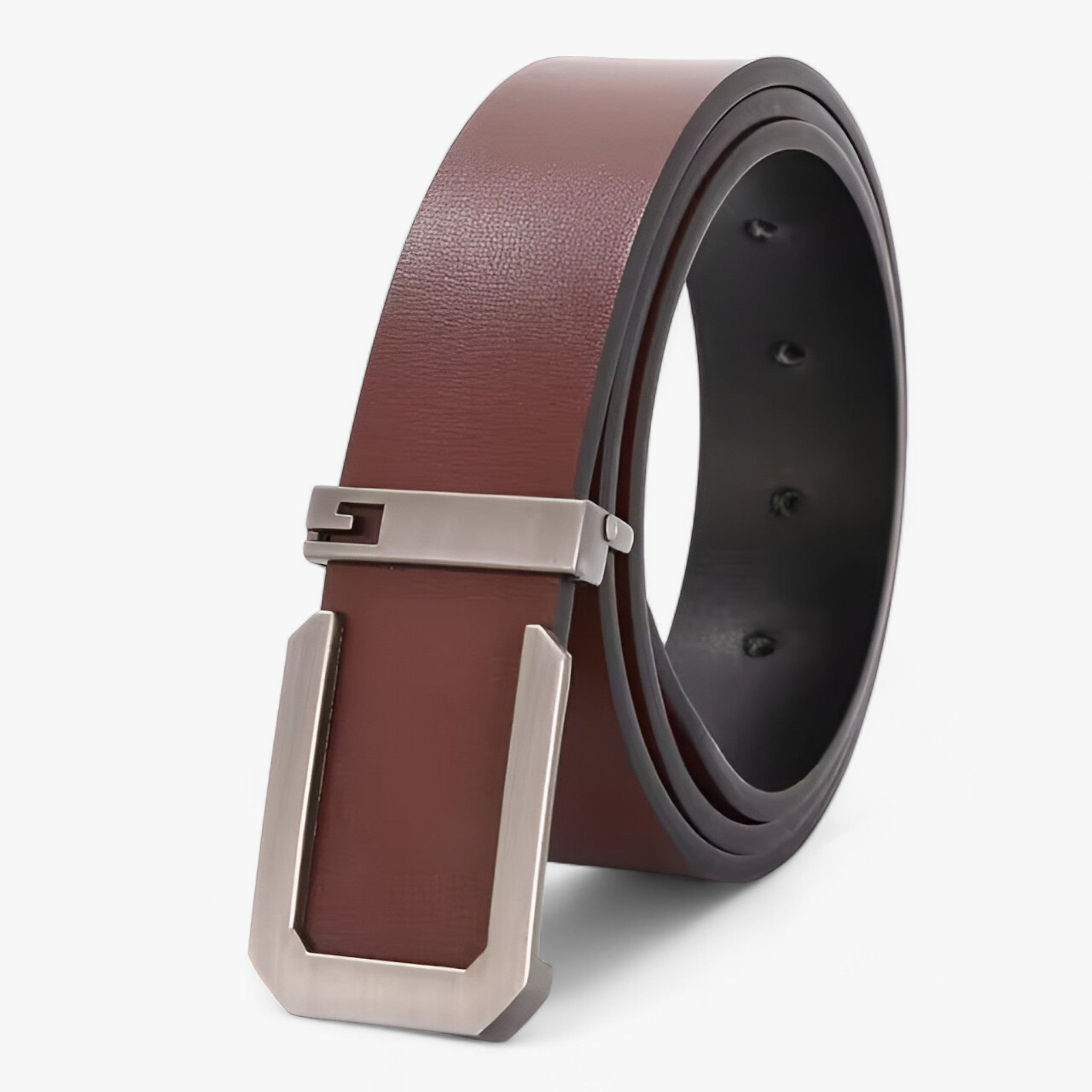 Women's Belt : Herenriem van Echt Leer Zwart - Ambachtelijke Luxe voor een Elegante Stijl in Donkergrijs van Pantinoshop
