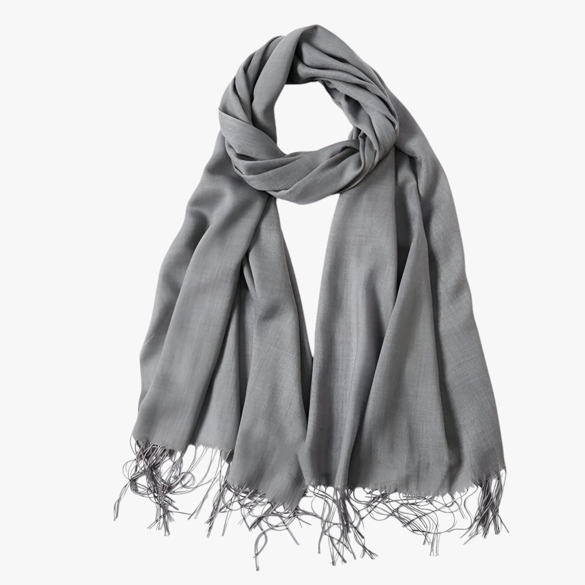 Scarf : Sjaal Dames Koninklijk Blauw - Lange Winter van Tessale voor - Elegant en Veelzijdig in Grijs 200x68cm van Pantino