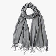 Scarf : Sjaal Dames Koninklijk Blauw - Lange Winter van Tessale voor - Elegant en Veelzijdig in Grijs 200x68cm van Pantino