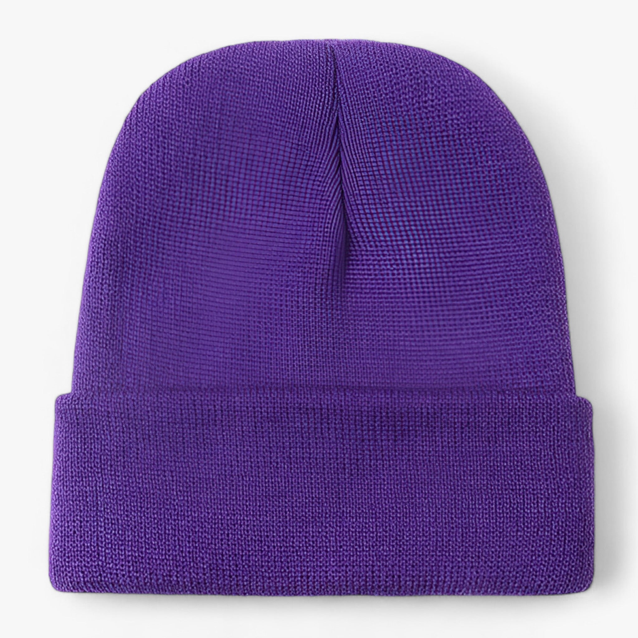 Beanie : Muts Dames Donkergrijs - Unisex Fleece - Zachte Warmte voor Iedereen in Donkerpaars van Pantino