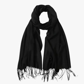 Scarf : Sjaal Dames Koninklijk Blauw - Lange Winter van Tessale voor - Elegant en Veelzijdig in Zwart 200x68cm van Pantino