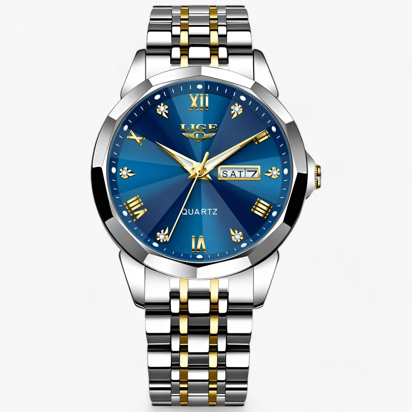 watches : Elise Damur - Elegant en Praktisch voor Elke Gelegenheid - Zilver Zwart in Roségoud blauw van Pantino
