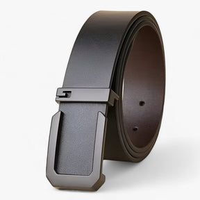 Belt : Riem Wit - Echt Leren - Luxe & Stijl in Zwart van Pantino