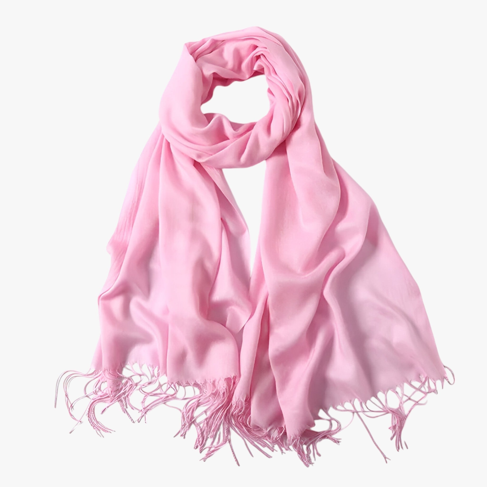 Scarf : Sjaal Dames Koninklijk Blauw - Lange Winter van Tessale voor - Elegant en Veelzijdig in Roze 200x68cm van Pantino