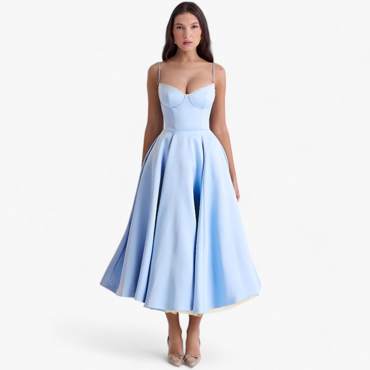 Dress : Elegantie en Comfort voor Elke Gelegenheid in Blau van Pantino