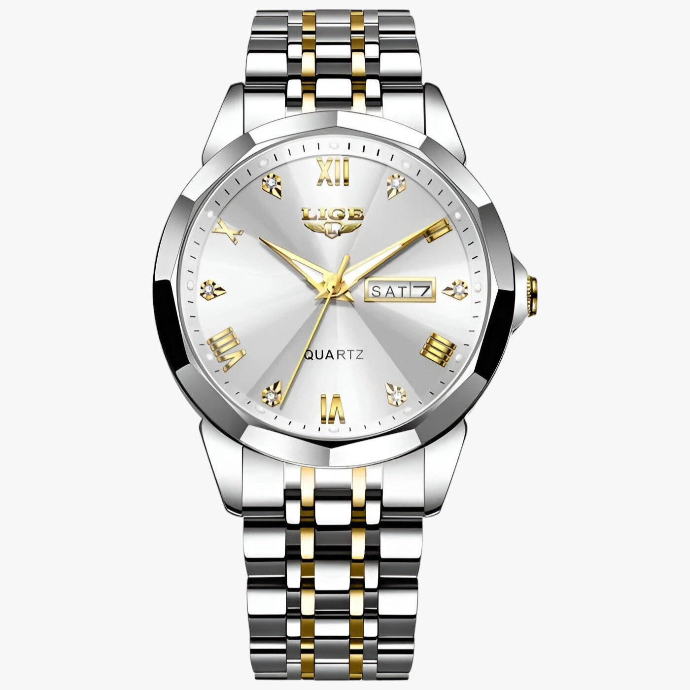 watches : Elise Damur - Elegant en Praktisch voor Elke Gelegenheid - Zilver Zwart in Roségoud wit van Pantino