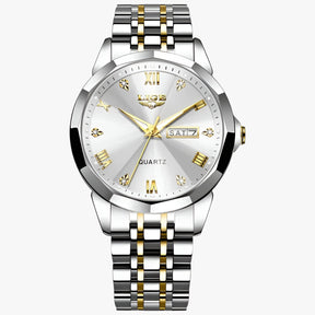 watches : Elise Damur - Elegant en Praktisch voor Elke Gelegenheid - Zilver Zwart in Roségoud wit van Pantino