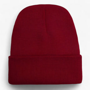 Beanie : Muts Dames Donkergrijs - Unisex Fleece - Zachte Warmte voor Iedereen in Wijnrood van Pantino