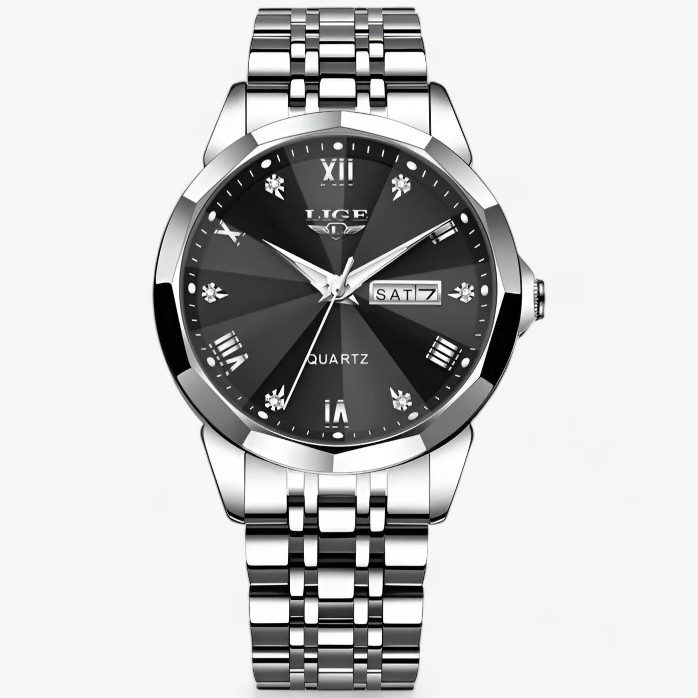 watches : Elise Damur - Elegant en Praktisch voor Elke Gelegenheid - Zilver Zwart in Zilver zwart van Pantino