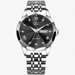 watches : Elise Damur - Elegant en Praktisch voor Elke Gelegenheid - Zilver Zwart in Zilver zwart van Pantino