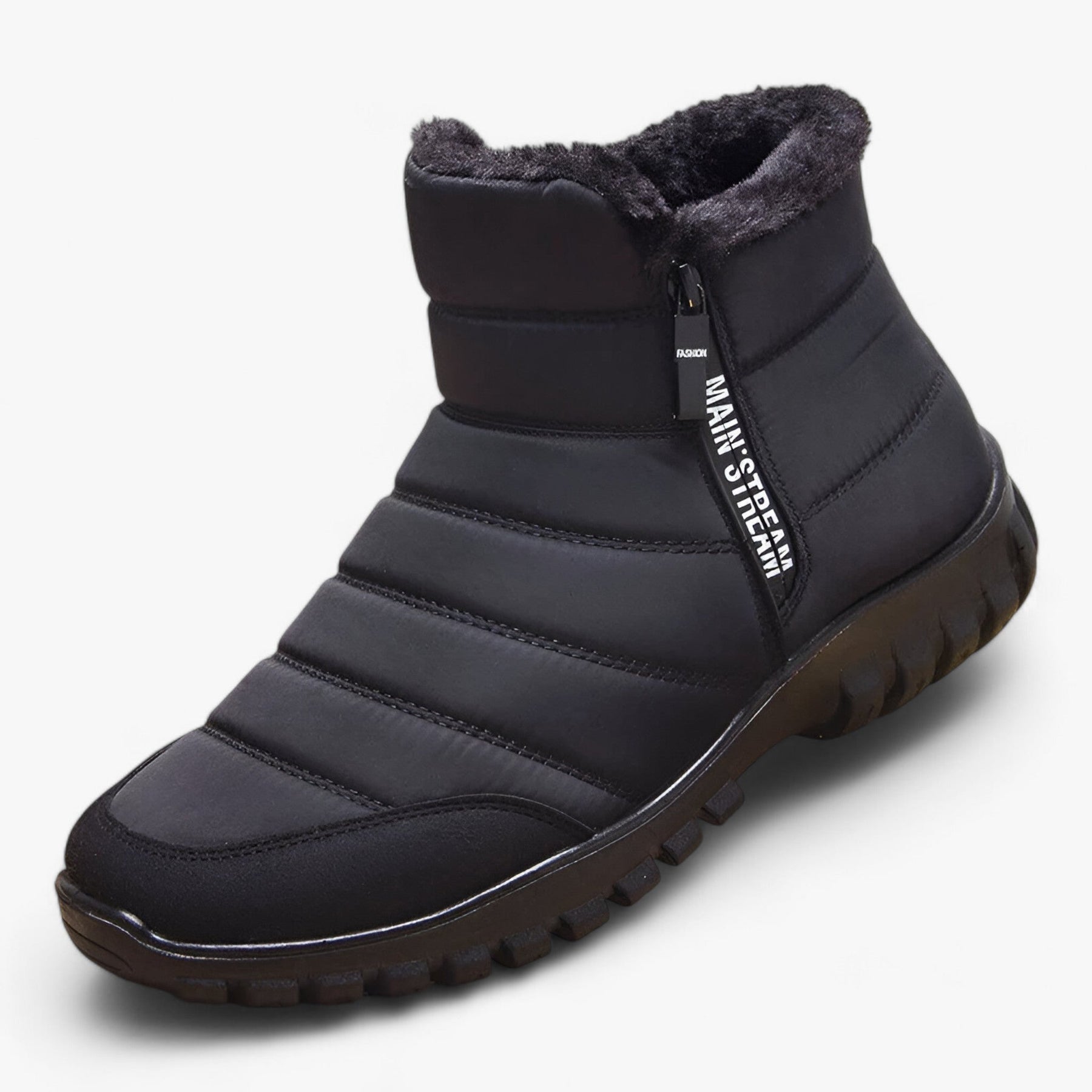 Snow Boots : Laarzen Heren Bruin - Winterlaarzen voor - Waterdicht en Warm in de Winter in Zwart van Pantino