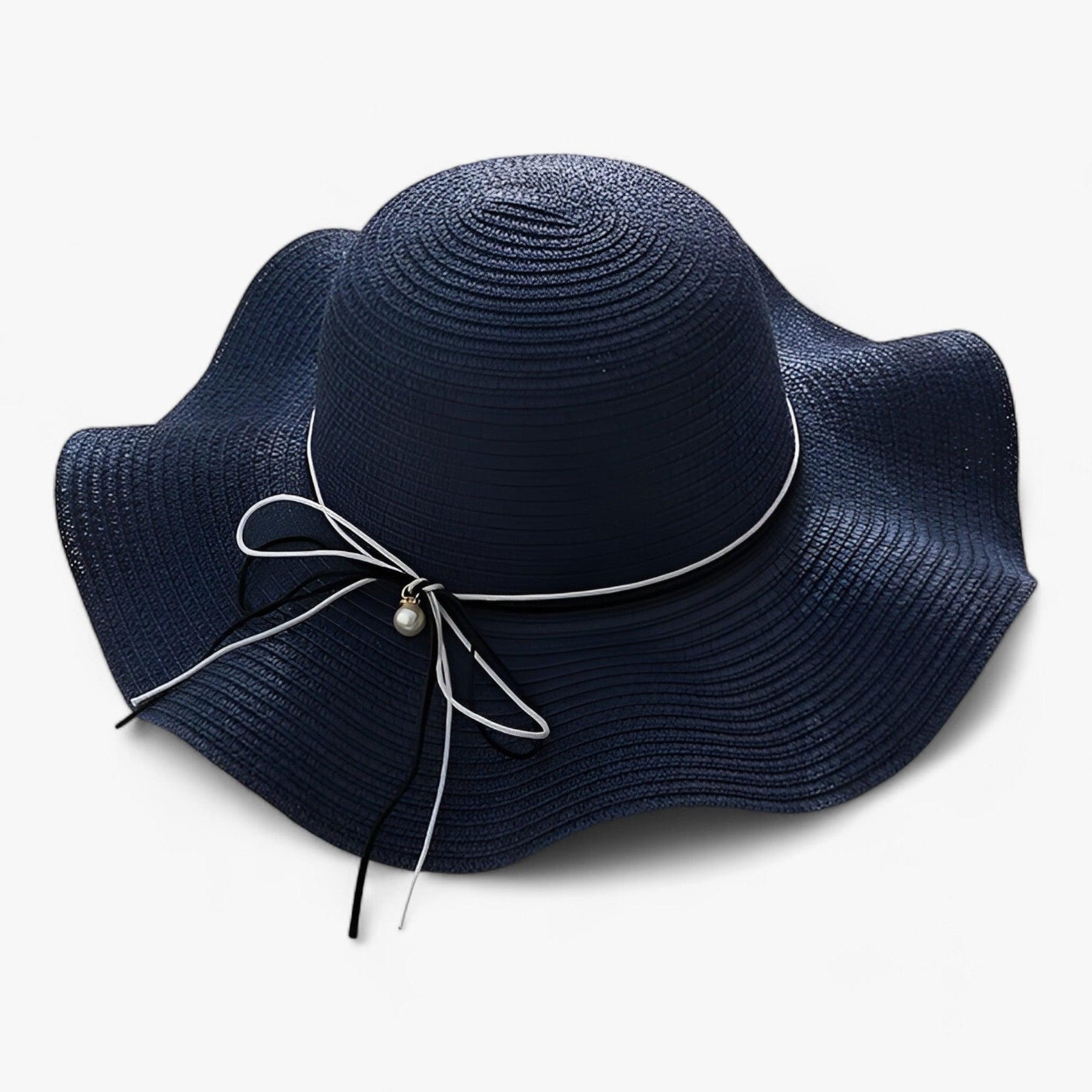 Sun Hat : Hoed Khaki - Zomerstrandhoed - Blijf Stijlvol en Beschermd Tegen de Zon in Navy 56-58CM van Pantino