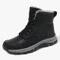 Waterproof Leren Sneeuwlaarzen - Ultra Warm en Praktisch voor Mannen - Zwart