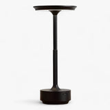 Lampe de nuit LED en alliage d'aluminium - Luminosité réglable & portable pour une ambiance chaleureuse - Noir