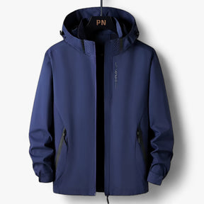 outdoor equipment : Grote Maten Kapuzenshirt - Waterdichte Windbreaker voor Buitenavonturen - Wit in Marineblauw van Pantino