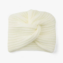 Turban Hat : Strickturban voor Dames - Elegante Comfort van Kasjmier - Zwart in Wit van Pantino