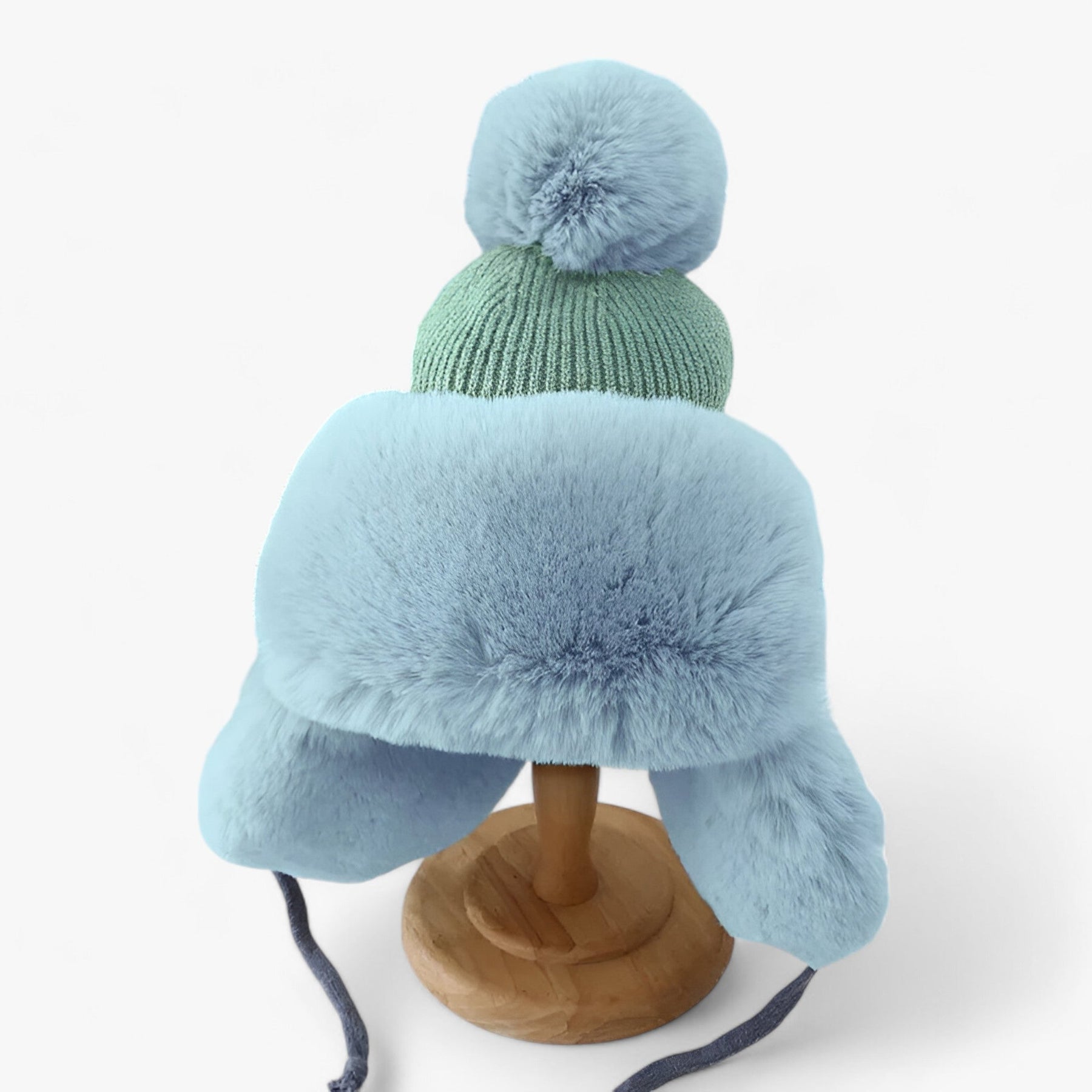 Trapper Hat : Lei Feng Hut - Dikke Warmte met Elegante Oorkleppen - Roze in Blauw Volwassen van Pantino