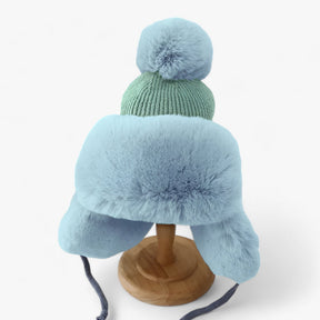 Trapper Hat : Lei Feng Hut - Dikke Warmte met Elegante Oorkleppen - Roze in Blauw Volwassen van Pantino