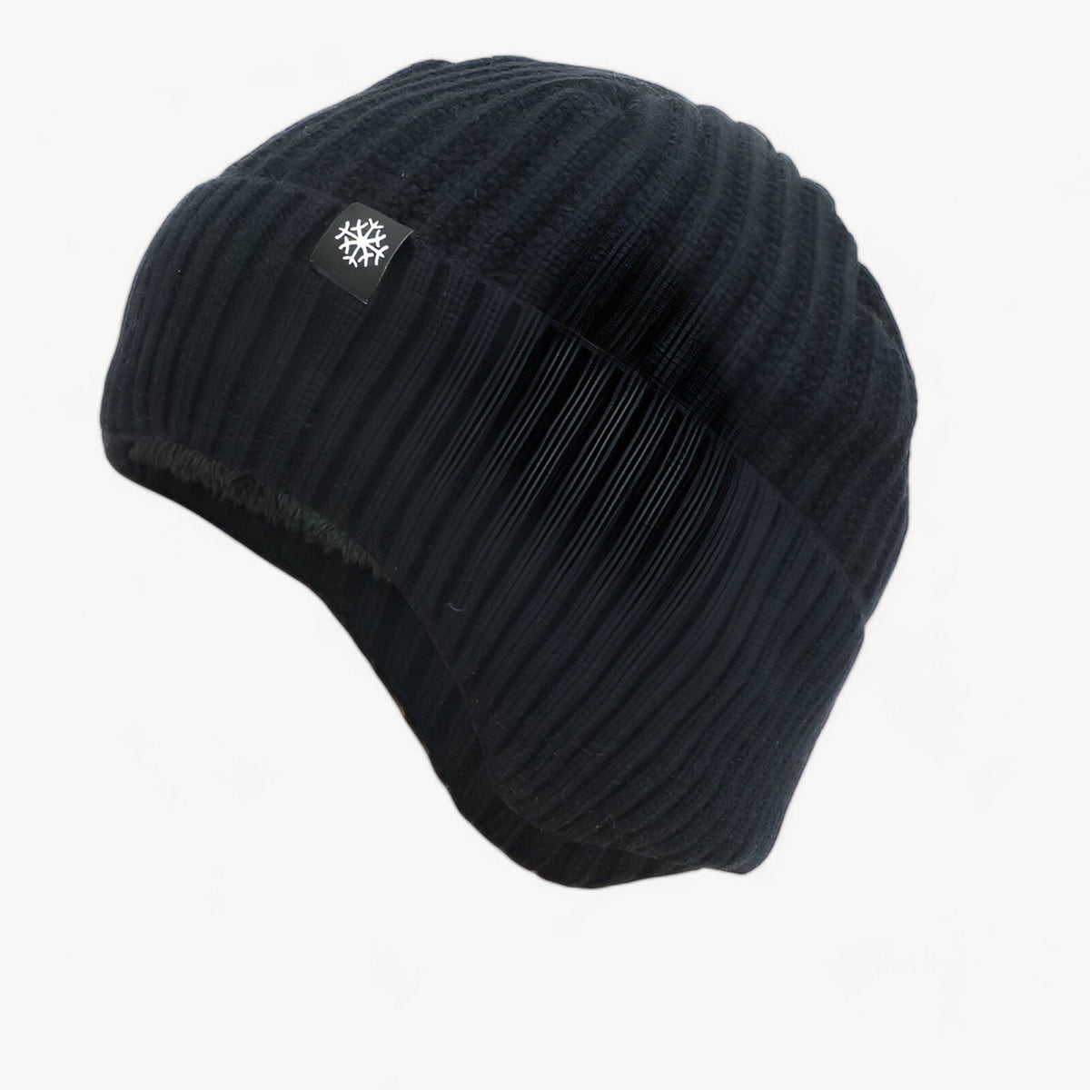 Winter Hat : Muts Zwarte Hoed - Wintermuts voor Buiten - Zachte Warmte met Oorkappen in Zwarte Hoed Eén maat van Pantino