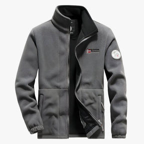 Fleece Jacket : Fleecejas - Comfortabel en Koudbestendig met Extra Zakken in Grijs van Pantino