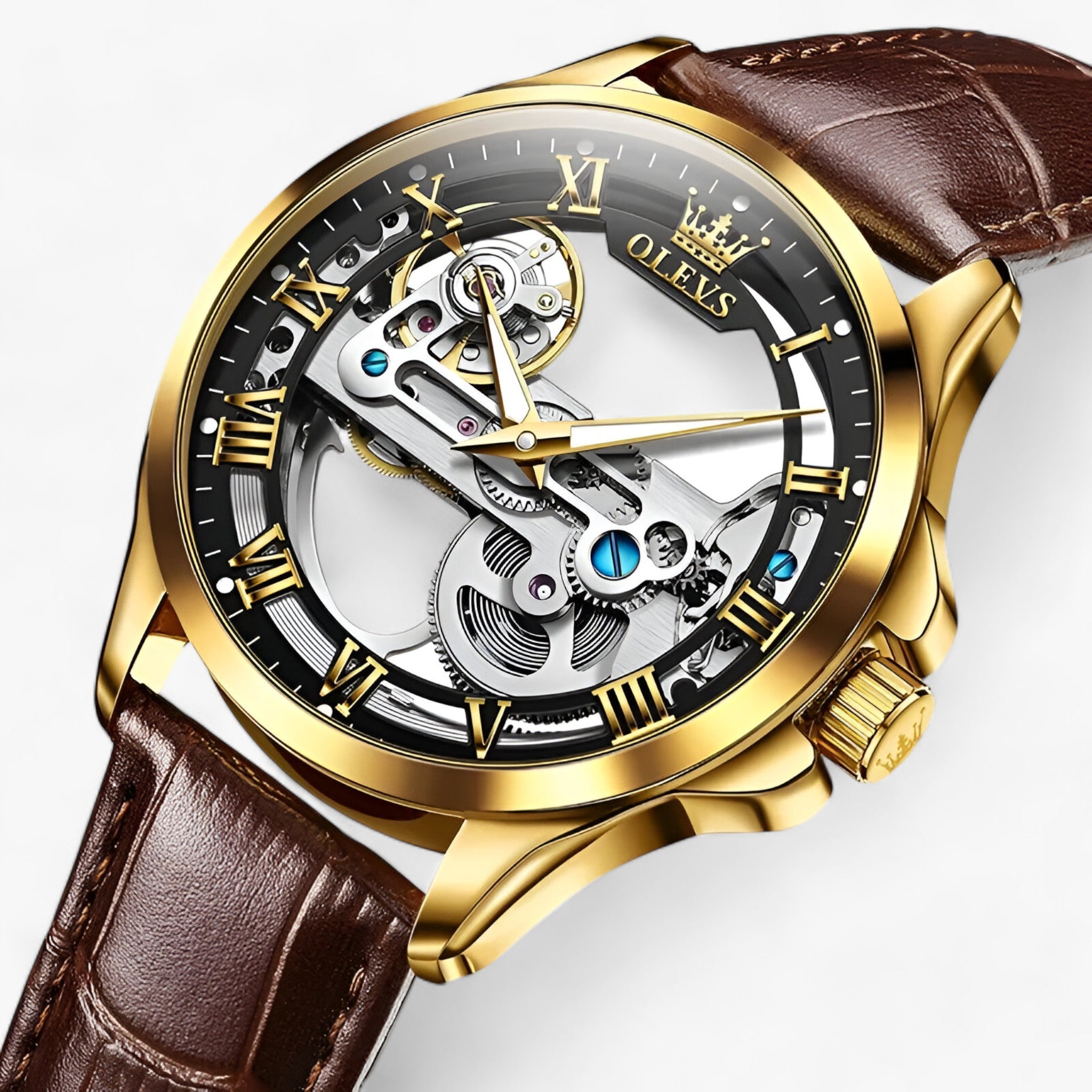 Luxe automatisch horloge - Precisie en elegantie voor mannen Leer