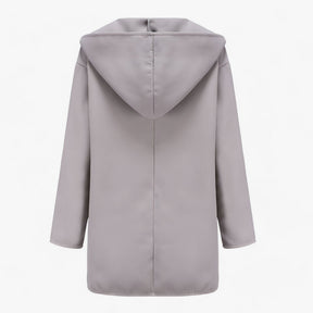 Trench Coat : Dames Blauwe Wollen Trenchcoat - Lange Elegante Winterjas in van Pantino