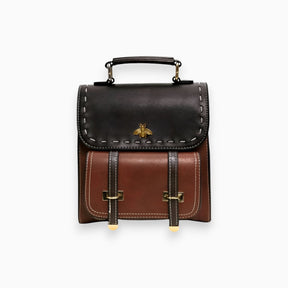 bags : Leren Hand- en Schoudertas Dames Bruin - Veelzijdig Ethisch Design - PU-Leer in Bruin van Pantino
