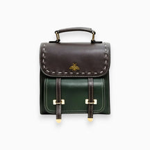 bags : Leren Hand- en Schoudertas Dames Bruin - Veelzijdig Ethisch Design - PU-Leer in Groen van Pantino