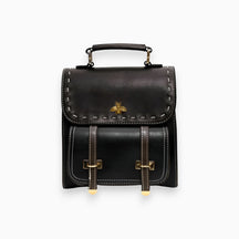 bags : Leren Hand- en Schoudertas Dames Bruin - Veelzijdig Ethisch Design - PU-Leer in Zwart van Pantino