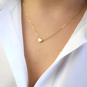 Necklace : Ketting Dames N219-02 Zilver - Hart Clavicle - Verfijnd en Elegant in van Pantino