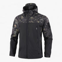 outdoor equipment : Taktische Patchwork-Jacke voor Heren - Waterdicht, Winddicht, met Fleece Voering en Meerdere Zakken - Groene Mantel in MCK Mantel van Pantino