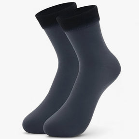 Socks : Sokken van Fluweelachtig Wol - Ultieme Winterwarmte (1 Paar + 1 Paar Gratis) - Grijs in Grijs van Pantino